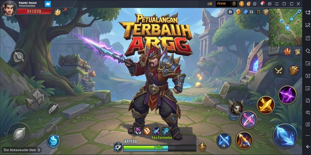 Screenshot menunjukkan aksi pertarungan seru dalam game ARPG API36.