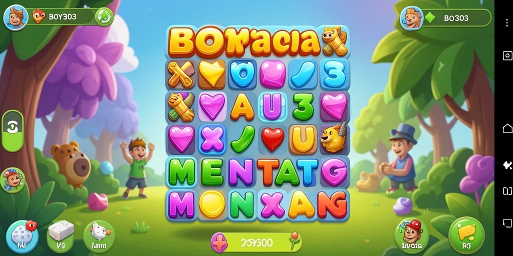 Tampilan gameplay BOY303 yang penuh warna dan menantang.