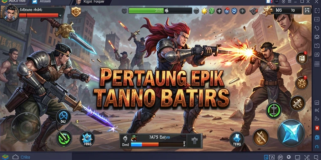 Tangkapan layar D73 menampilkan aksi pertarungan yang intens dan dinamis.