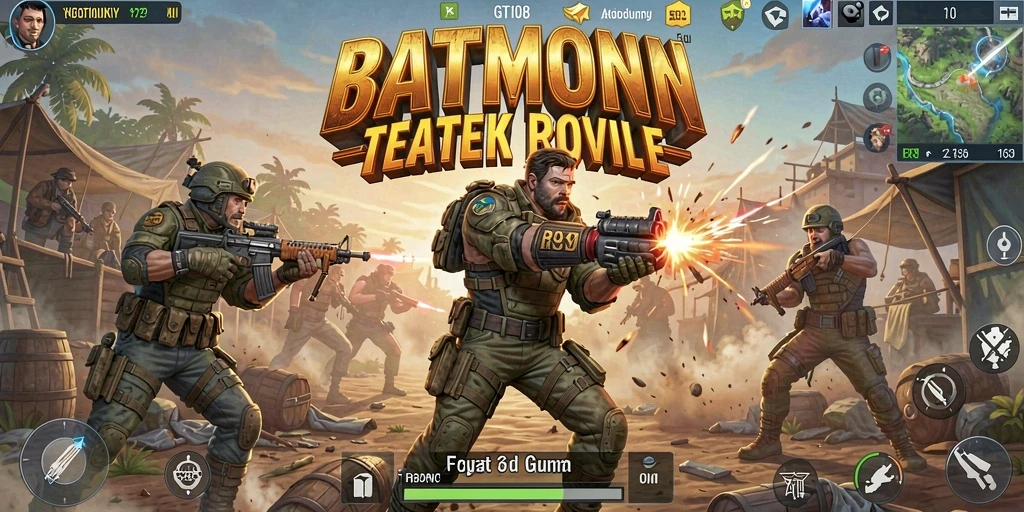 Tampilan aksi seru dalam GT108 saat bertarung di Battle Royale.
