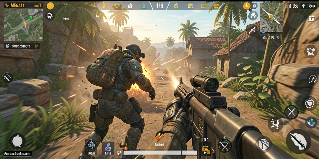 Gameplay seru dan penuh aksi di MEGA111.