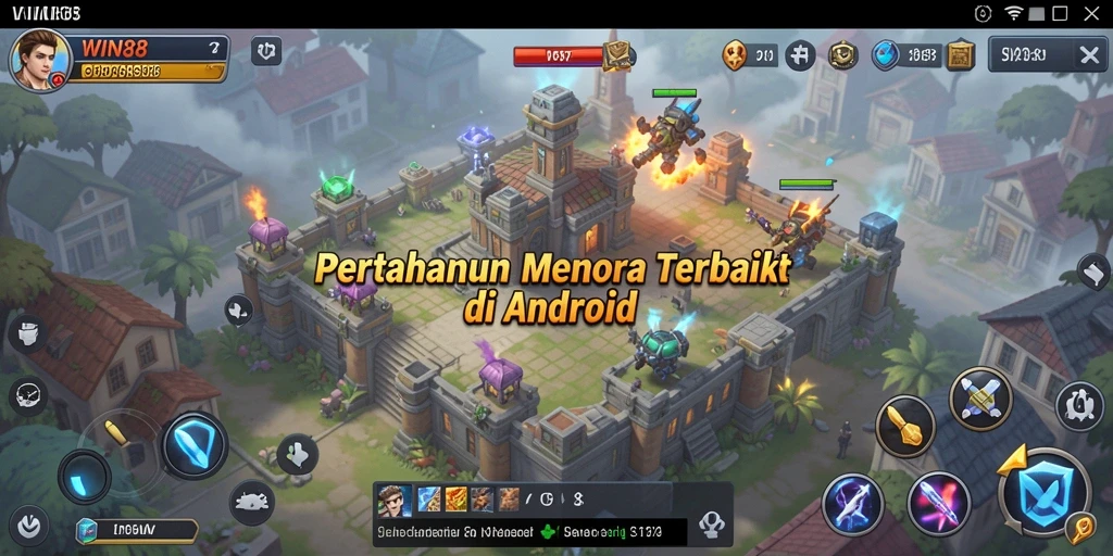 Tampilan gameplay menarik dari WIN88 dalam genre Tower Defense.